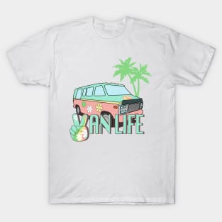 Retro Hippie Van Life T-Shirt